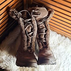 CLARKS Privo Leather Upper Balance Man-made Made Faux waterproof lace up boots